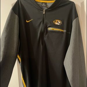 Nike Mizzou pullover 1/2 zip shirt XL